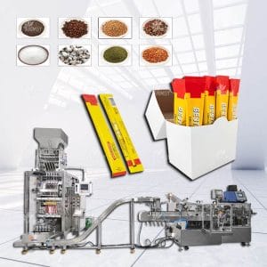 Coffee powder Granule Packing Machine And Boxing Automatic System