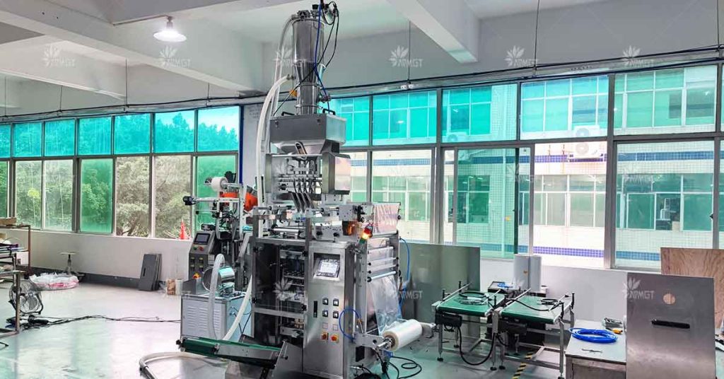 Multi-Lane Four-Side Seal Granule Packaging Machine
